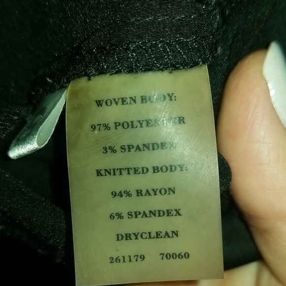 Ann Taylor Mixed Media Little Black Dress Size 8 - Picture 9 of 9